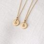 Personalised Gold Initial Necklace With Diamond Charm, thumbnail 3 of 5
