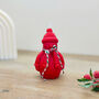 Festive Red Snowman Christmas Candle Decoration, thumbnail 6 of 6