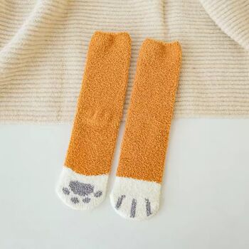 Fluffy Cat Paw Socks, 5 of 12