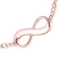Personalised 18 K Rose Gold Plated Infinity Bracelet, thumbnail 2 of 5