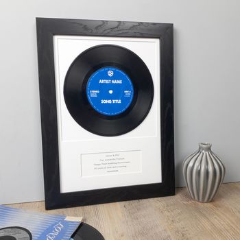 Personalised Framed Vinyl Record, 11 of 12
