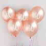 Five Rose Gold 30th Birthday Party 30 Balloons, thumbnail 1 of 2