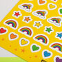 Colourful Rainbow A5 Vinyl Sticker Sheet, thumbnail 3 of 7