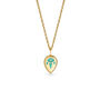 Turquoise Serene Mint Green Glowing Pendant Necklace With Uv Keyring Torch, thumbnail 8 of 10