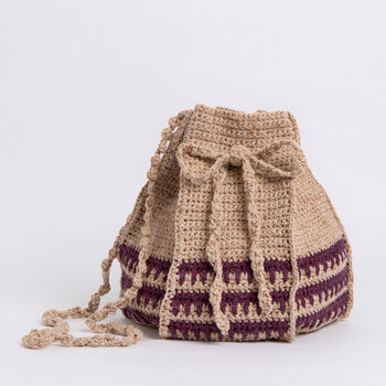 Indie Bucket Bag Intermediate Crochet Kit, 6 of 10