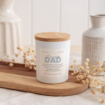 To My Amazing Dad Scented Soy Wax Candle Gift Set, 2 of 11
