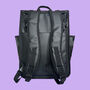 Eco Black Coated Waterproof Rolltop Backpack Pannier, thumbnail 4 of 5