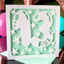 Personalised Balloon 13th Birthday Card, thumbnail 1 of 4