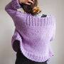 Button 'Knit' Up Slouchy Cardigan Knitting Kit, thumbnail 8 of 12