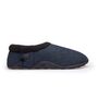 Tony Dark Blue Tweed Mens Slippers/Indoor Shoes, thumbnail 3 of 8