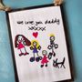 Personalised Childrens Drawing Embroidery Frame Gift, thumbnail 2 of 7