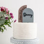Double Layer Arch Personalised Christening Cake Toppers, thumbnail 1 of 3