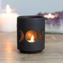 Black Triple Moon Cut Out Tealight Holder, thumbnail 1 of 4