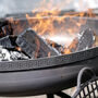 Mosaic Band Plain Jane Firepit With Swing Arm BBQ Rack, thumbnail 3 of 9