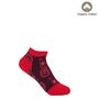 Paisley Burgundy And Organic Sport Red Women Ankle Socks, thumbnail 2 of 11