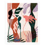 Warm Tone Tropical Leaf Silhouette Art Print, thumbnail 5 of 10