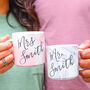 Personalised Mr And Mrs Marble Mugs, thumbnail 3 of 6