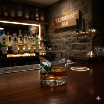 Personalised Rugby Ball Whisky Glass, 7 of 12