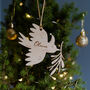 Personalised Christmas Bird Christmas Decoration, thumbnail 3 of 3