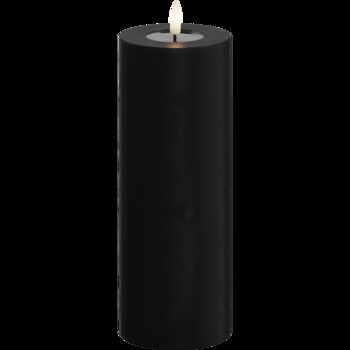 Black Seven.5x20cm Battery Operated LED Candle, 2 of 3