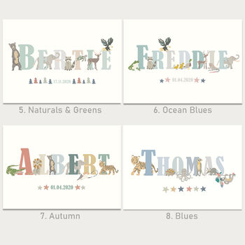 Personalised Name Children's Print, 5 of 9