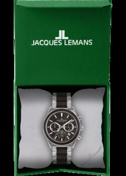 Jacques Lemans Solar Wooden Chronograph Bracelet Watch, 7 of 7