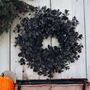Handmade 38cm Black Eucalyptus Wreath, thumbnail 1 of 6