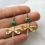 Turquoise Dragonfly Earrings, thumbnail 3 of 6