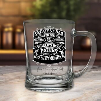 Personalised 'Limited Edition Dad' Tankard Gift, 2 of 2