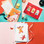Trio Of Illustrated Christmas Cards, thumbnail 1 of 4