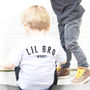'Lil Bro' Personalised T Shirt, thumbnail 1 of 5