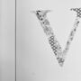 'Letter V' Linear Illustration Print, thumbnail 7 of 7