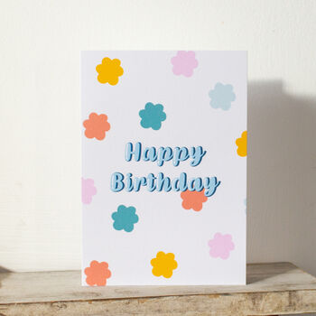 Retro Happy Birthday Card, 4 of 7