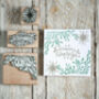 Christmas Greeting Rubber Stamps, thumbnail 1 of 5