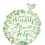 Mr And Mrs Personalised Wedding Lovebirds Print, thumbnail 2 of 7