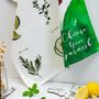 Choose Your Garnish Watercolour Tea Towel, thumbnail 2 of 5