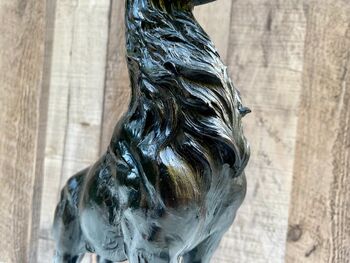 Large 41cm Stag Figurine Black And Brown Deer Ornament, 10 of 11