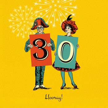 Funny 30th Birthday Card ‘30 Hooray!’, 2 of 4