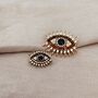 Small Evil Eye Crystal Brooch, thumbnail 4 of 5