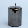 Grey Glass Effect Candles By G Decor, thumbnail 5 of 6