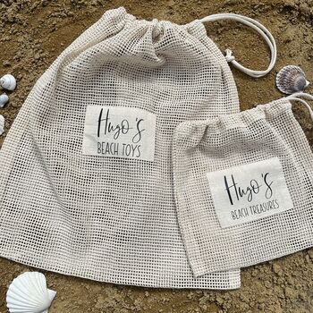 Personalised Beach Toys Storage Bag, 3 of 6