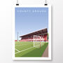 Swindon Town County Ground Poster, thumbnail 2 of 8