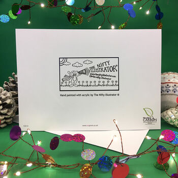 Festive Polar Bear Seasons Greetings Card, 2 of 3