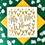 Papercut Hearts Personalised Wedding Card, thumbnail 2 of 5