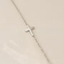 Sideways Cross Necklace, thumbnail 6 of 8
