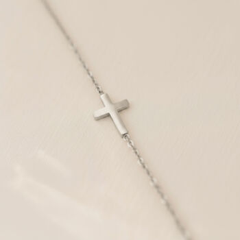 Sideways Cross Necklace, 6 of 8