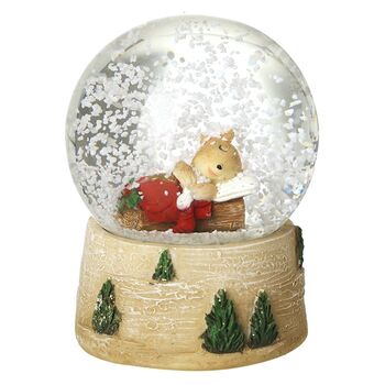 Christmas Snowglobe With Sleeping Mouse, 2 of 5