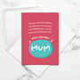 Funny Mum Birthday Card, thumbnail 1 of 2