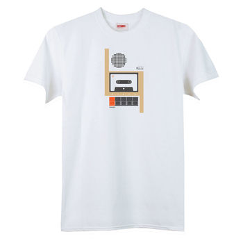 C90 Music Cassette White T Shirt, 3 of 6