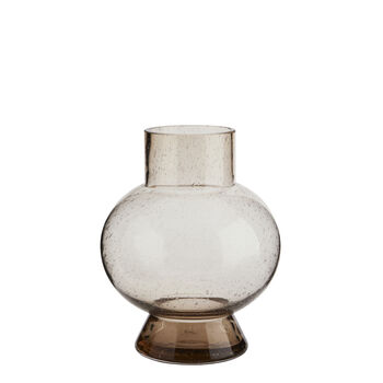 Amber Glass Globe Vase, 3 of 3